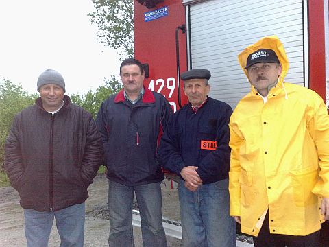 Akcja przeciwpowodziowa w gminie Alwernia