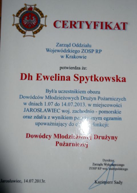 Obz modzieowy w Jarosawcu