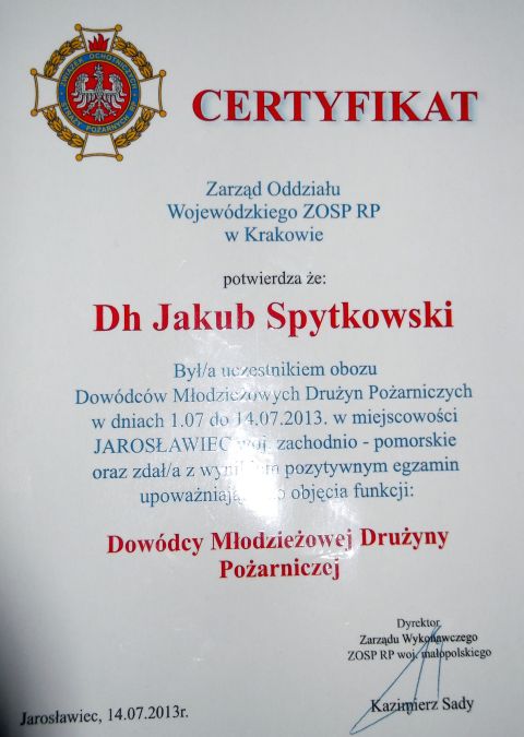 Obz modzieowy w Jarosawcu