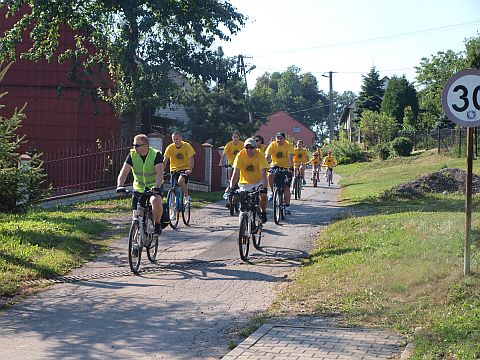Zabezpieczenie rajdu rowerowego do Puszczy Dulowskiej Zabezpieczenie rajdu rowerowego do Puszczy Dulowskiej