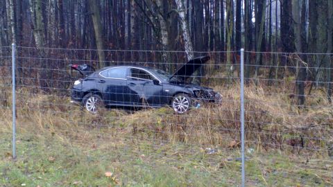 Wypadek na A4 24.11.2013