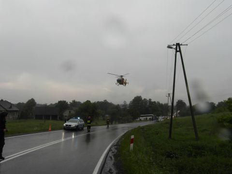 Wypadek na drodze 780 w Brodłach Wypadek na drodze 780 w Brodłach