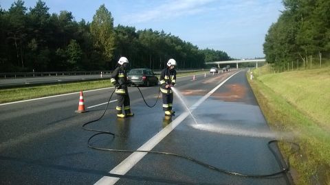 A4 - Plama oleju na odcinku 2 km