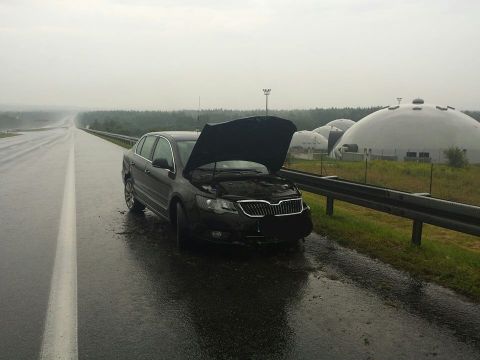 A4 - kolizja Skody i Renaulta 