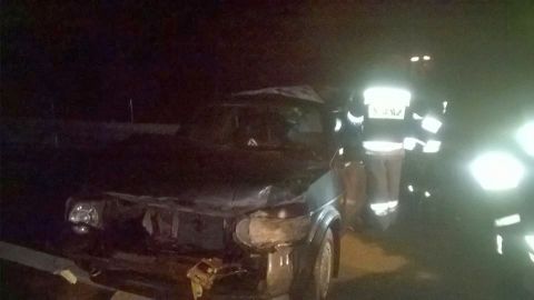 Wypadek na A4 z udziaem Toyoty Avensis