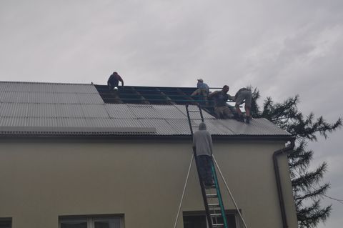 Usuwanie skutków porannej nawałnicy Usuwanie skutków porannej nawałnicy