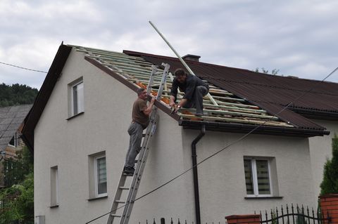 Usuwanie skutków porannej nawałnicy Usuwanie skutków porannej nawałnicy