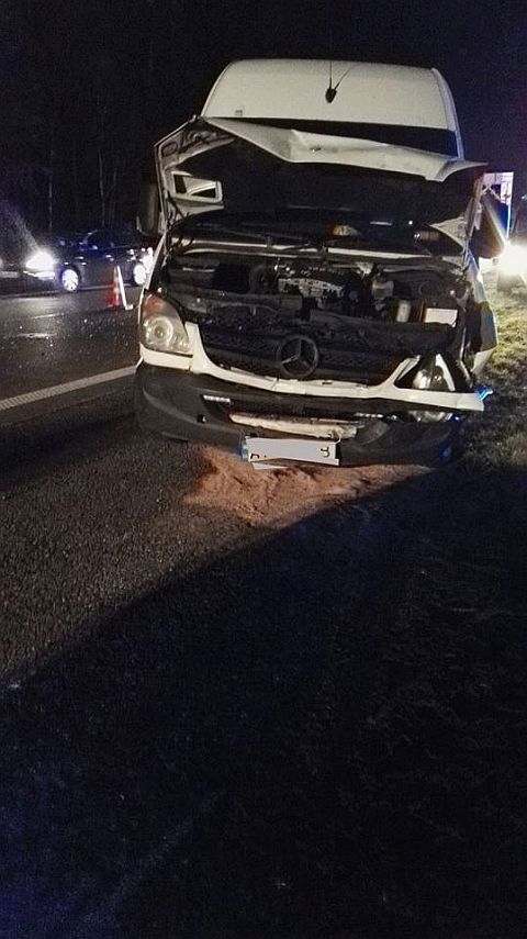 Wypadek 4 samochodw na A4