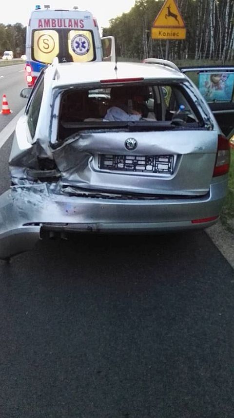 Wypadek na autostradzie A4