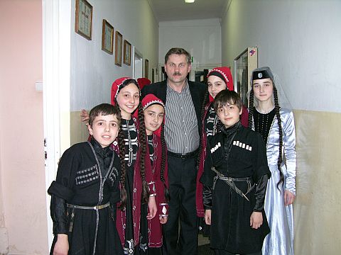Zesp folklorystyczny z Gruzji 